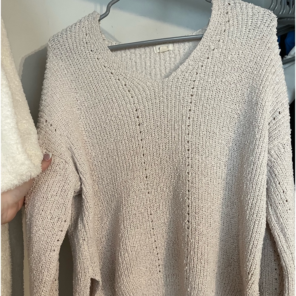 beige sweater